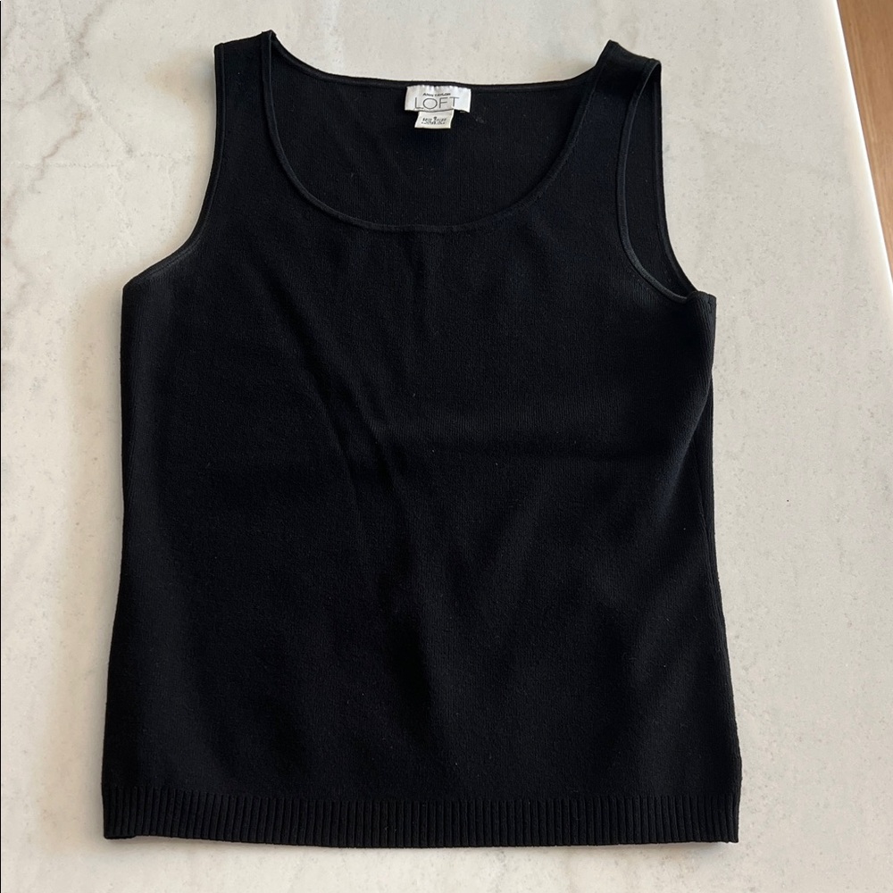LOFT Classic Black Tank Top